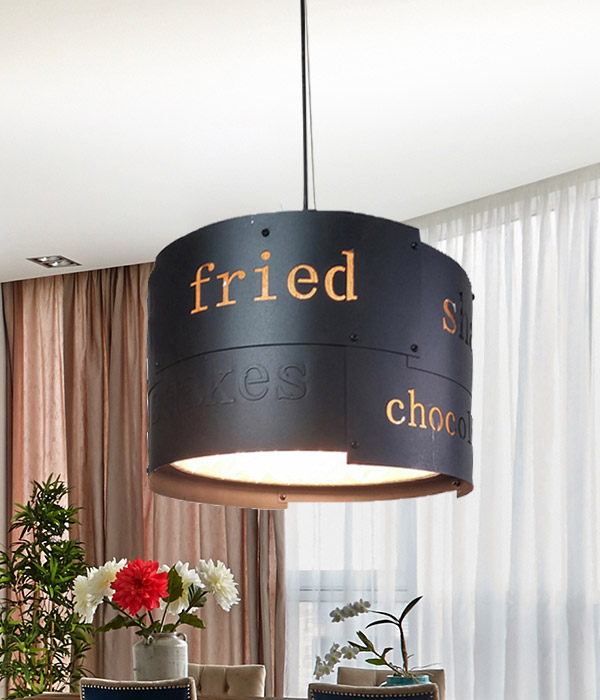 로리에 1등 패브릭 펜던트 조명 LED식탁등 주방식탁조명