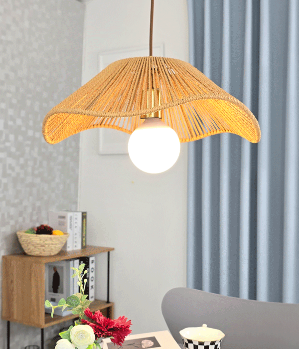 디키노 라탄 1등 펜던트 주방식탁등 식탁조명 (소/중/대)